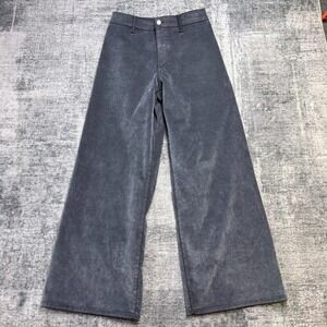 Universal Thread Sailor Wide Leg Jeans Womens 6R Gray Flocked Marbled High Rise